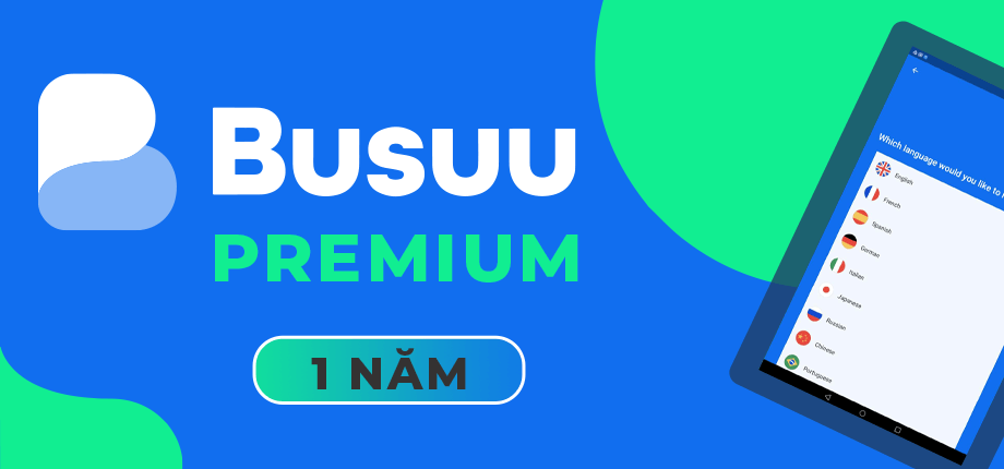 Busuu Premium 1 năm - Tài khoản học ngoại ngữ | Divine Shop