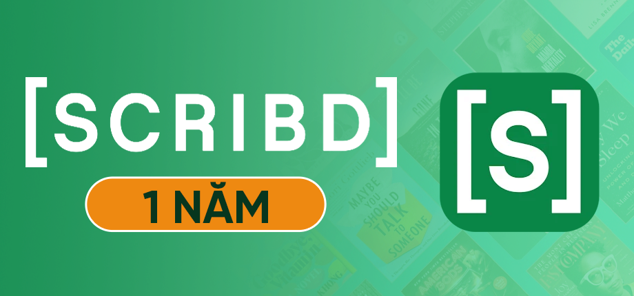 Tài khoản Scribd 1 năm