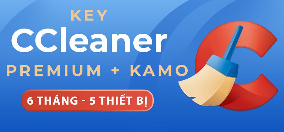 Kích hoạt CCleaner Premium + Kamo (6 tháng - 5 PC Windows)