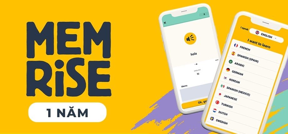 Tài khoản học ngoại ngữ Memrise 1 năm | Divine Shop