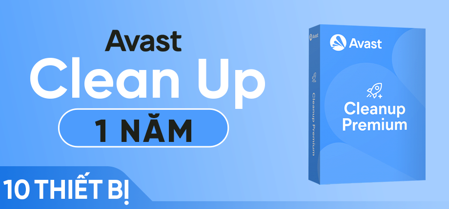 Code kích hoạt Avast Cleanup Premium (1 năm - 10 thiết bị)