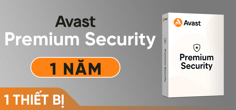 Code kích hoạt Avast Premium Security (1 năm - 1 thiết bị)