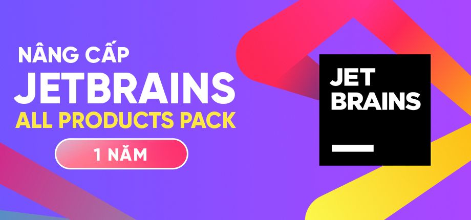 Nâng cấp ứng dụng lập trình JetBrains All Products Pack (1 năm)