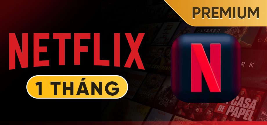 Netflix Premium 1 tháng - Tài khoản