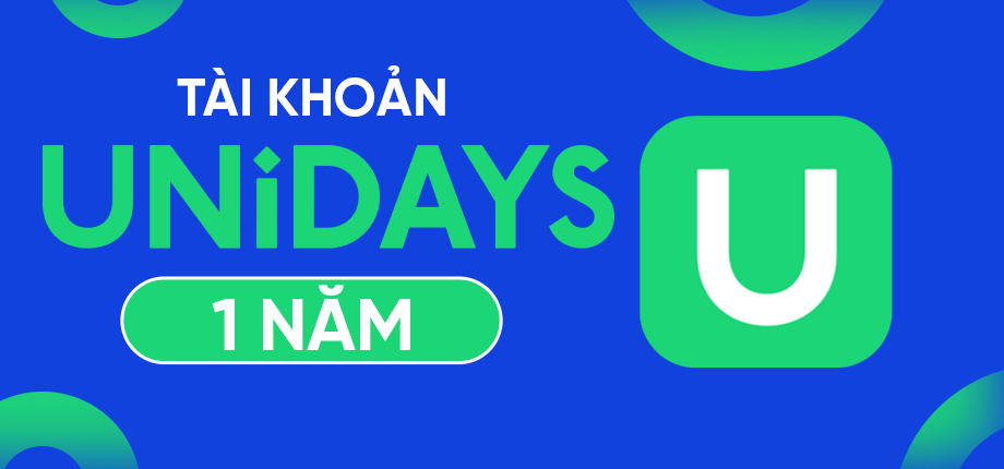 Unidays 1 năm - Tài khoản