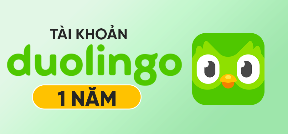 Duolingo 1 năm - Tài khoản