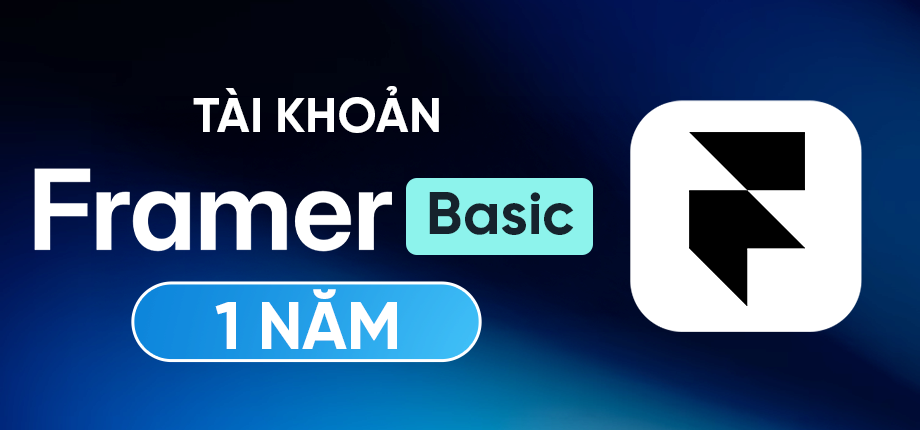 Framer Basic 1 Năm – Tài khoản