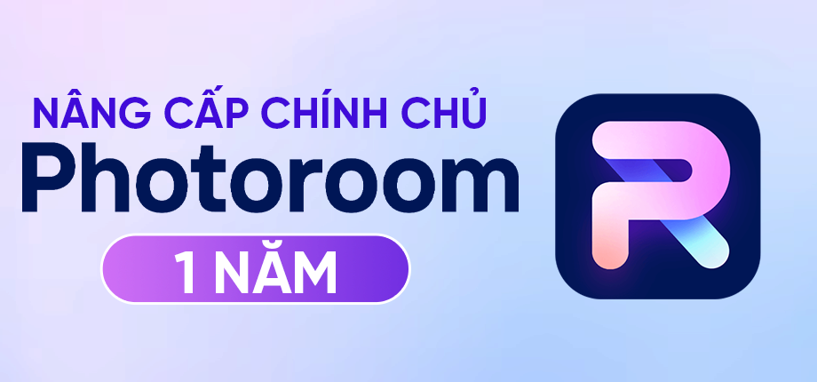 Photoroom Pro 1 năm - Nâng cấp chính chủ