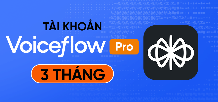 Voiceflow Pro 3 Tháng - Tài khoản