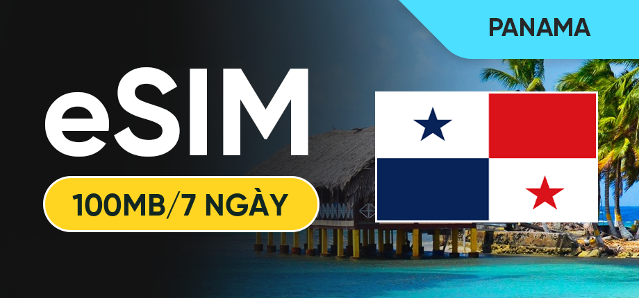 eSIM Data Du Lịch Panama - 100MB/7 Ngày