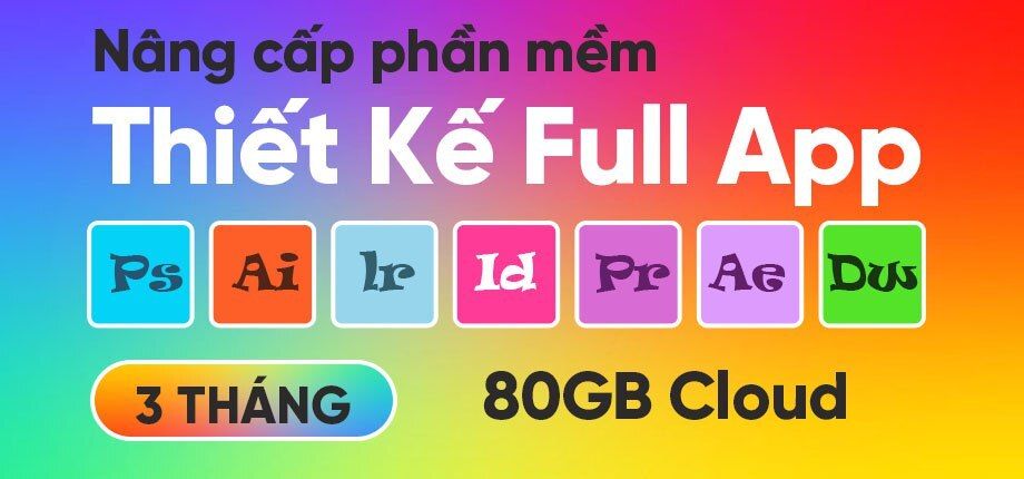 Gói gia hạn phần mềm thiết kế Full App (80GB Cloud) - 3 tháng